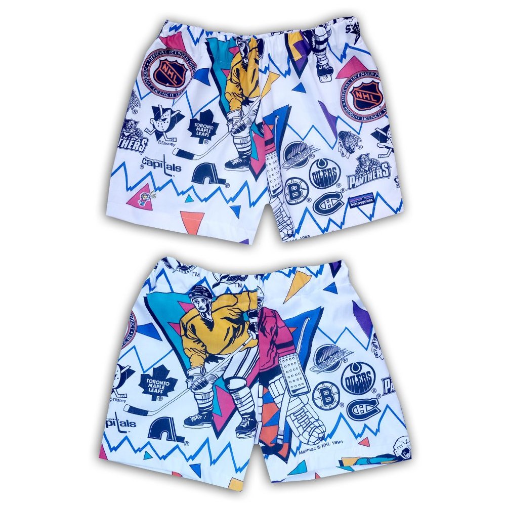Vintage 1993 NHL TEAMS Custom Reworked Bennygonia Shorts - Picture 4 of 13